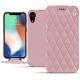 Custodia in pelle Apple iPhone Xr - Rose - Couture ( Nappa - Pantone 2365C ) 