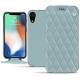 Funda de piel Apple iPhone Xr - Bleu ciel - Couture ( Nappa - Pantone 277C ) 