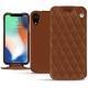 Custodia in pelle Apple iPhone Xr - Marron - Couture ( Nappa - Pantone 1615C ) 
