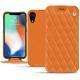 Funda de piel Apple iPhone Xr - Orange - Couture ( Nappa - Pantone 1495U ) 
