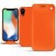 Custodia in pelle Apple iPhone Xr - Orange fluo