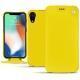 Funda de piel Apple iPhone Xr - Jaune fluo