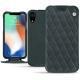 Capa em pele Apple iPhone Xr - Blu marino - Couture