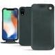 Capa em pele Apple iPhone Xr - Blu marino