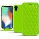 Capa em pele Apple iPhone Xr - Vert fluo - Couture