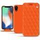 Funda de piel Apple iPhone Xr - Orange fluo - Couture