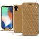 Housse cuir Apple iPhone Xr - Sable vintage - Couture