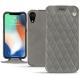 Capa em pele Apple iPhone Xr - Acier vintage - Couture