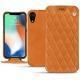 Custodia in pelle Apple iPhone Xr - Mandarine vintage - Couture
