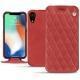 Housse cuir Apple iPhone Xr - Cerise vintage - Couture