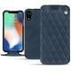 Apple iPhone Xr leather case - Jean vintage - Couture