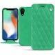 Lederschutzhülle Apple iPhone Xr - Menthe vintage - Couture