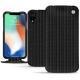 Funda de piel Apple iPhone Xr - Abaca nero