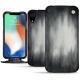 Capa em pele Apple iPhone Xr - Gris Patine
