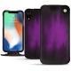 Housse cuir Apple iPhone Xr - Violet Patine