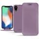 Capa em pele Apple iPhone Xr - Lilas PU