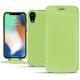 Funda de piel Apple iPhone Xr - Vert olive PU