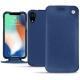 Funda de piel Apple iPhone Xr - Bleu frisson