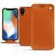 Custodia in pelle Apple iPhone Xr - Orange vibrant