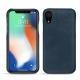 Funda de piel Apple iPhone Xr - Jean vintage ( Roughtcut - Pantone 285U  ) 