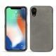 Funda de piel Apple iPhone Xr - Acier vintage ( Pantone 403C ) 