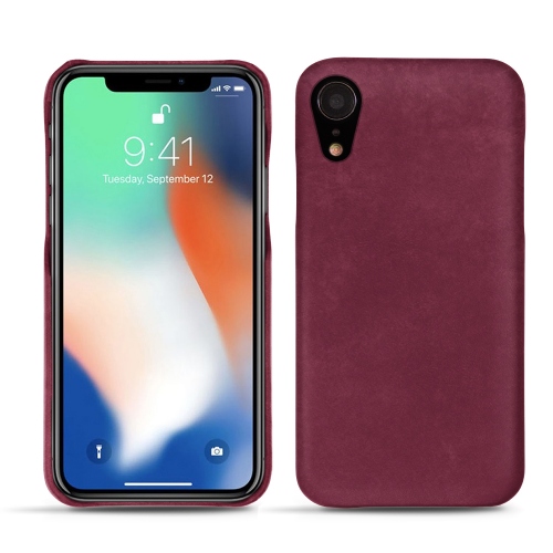 Funda de piel Apple iPhone XrPrune vintage ( Pantone #612434 ) 