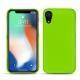 Custodia in pelle Apple iPhone Xr - Vert fluo