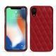 Funda de piel Apple iPhone Xr - Rouge - Couture ( Nappa - Pantone 199C ) 