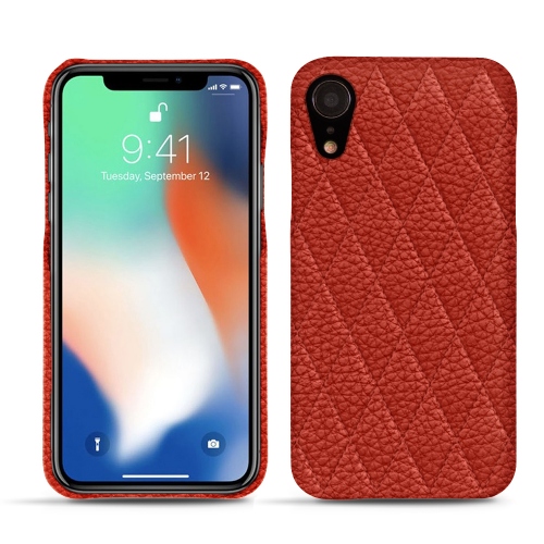 Funda de piel Apple iPhone XrPapaye - Couture ( Pantone #b54317 ) 