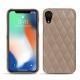 Capa em pele Apple iPhone Xr - Taupe vintage - Couture
