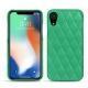 Apple iPhone Xr leather cover - Menthe vintage - Couture