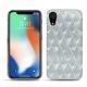 Apple iPhone Xr leather cover - Platinium - Couture