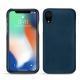 レザーケース Apple iPhone Xr - Blu mediterran