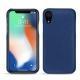 Custodia in pelle Apple iPhone Xr - Bleu frisson