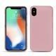 Apple iPhone Xs Max leather cover - Rose ( Nappa - Pantone 2365C ) 