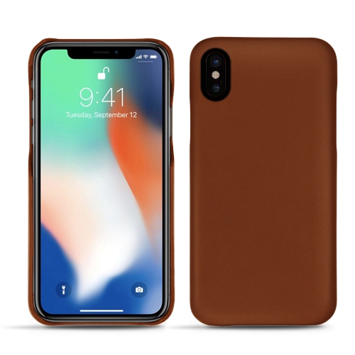 Lederschutzhülle Apple iPhone Xs MaxMarron ( Nappa - Pantone #8B4720 ) 