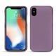 レザーケース Apple iPhone Xs Max - Lilas ( Nappa - Pantone 2645U ) 
