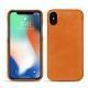 Lederschutzhülle Apple iPhone Xs Max - Mandarine vintage ( Pantone 165C ) 