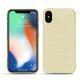 Apple iPhone Xs Max leather cover - Ivoire ( Sleek P C12 - White ) 