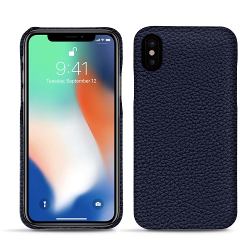 Lederschutzhülle Apple iPhone Xs MaxCobalt ( Pantone #2b253f ) 
