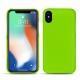 Coque cuir Apple iPhone Xs Max - Vert fluo