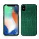 Apple iPhone Xs Max leather cover - Crocodile pino