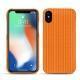 Lederschutzhülle Apple iPhone Xs Max - Abaca arancio