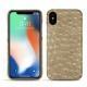Apple iPhone Xs Max leather cover - Autruche desert