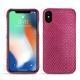レザーケース Apple iPhone Xs Max - Serpent ciclamino