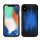 Apple iPhone Xs Max leather cover - Bleu Patine