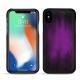 Coque cuir Apple iPhone Xs Max - Violet Patine