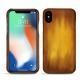Apple iPhone Xs Max leather cover - Doré Patine
