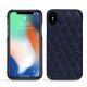 Lederschutzhülle Apple iPhone Xs Max - Cobalt - Couture ( Pantone 2766C ) 