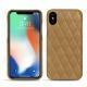 Lederschutzhülle Apple iPhone Xs Max - Sable vintage - Couture